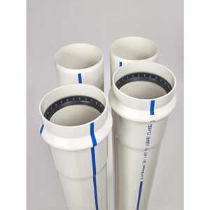 Tube PVC Biorienté d=250mm, PN16, MRS500, 5,9m, blanc, cert. EN 17176+ISO 16422
