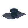 Chapeau de ventilation PVC ardoise avec collerette d'étanchéité sans moustiquaire