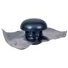 Chapeau de ventilation PVC ardoise avec moustiquaire et collerette d'étanchéité