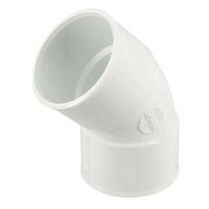 COUDE SIMPLE FF 45' D.50 BLANC