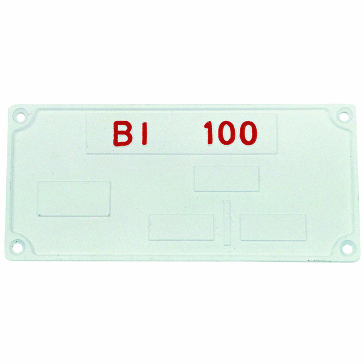 Plaque rectangulaire pour BI 100