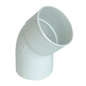 Coude 45 MF D100 blanc