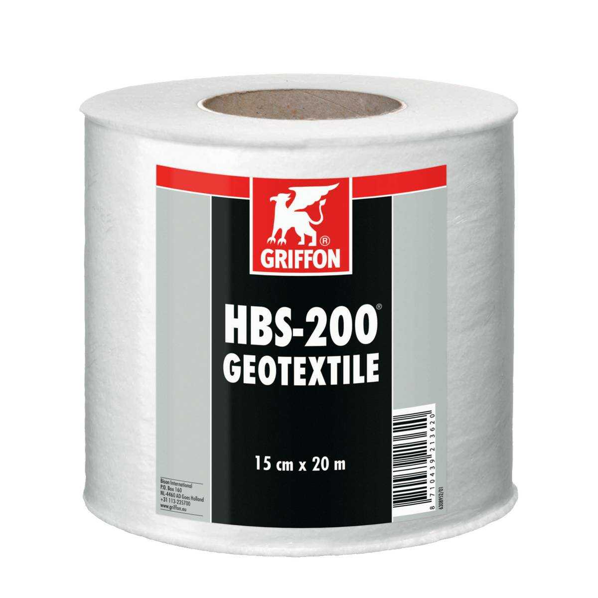 HBS-200 GÉOTEXTILE 15 CM X 20 M TOILE ÉLASTIQUE DE RENFORT