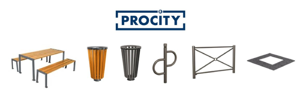 Offre de mobilier urbain Procity