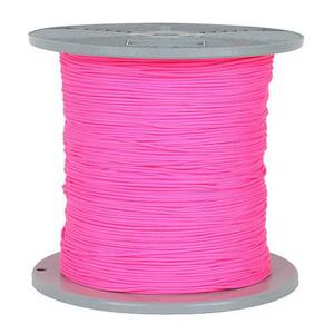 Tir-fil cablé rose fluo résistance 140 daN 1000m Polyamide PA/Polyester