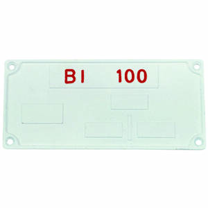 Plaque rectangulaire pour BI 100