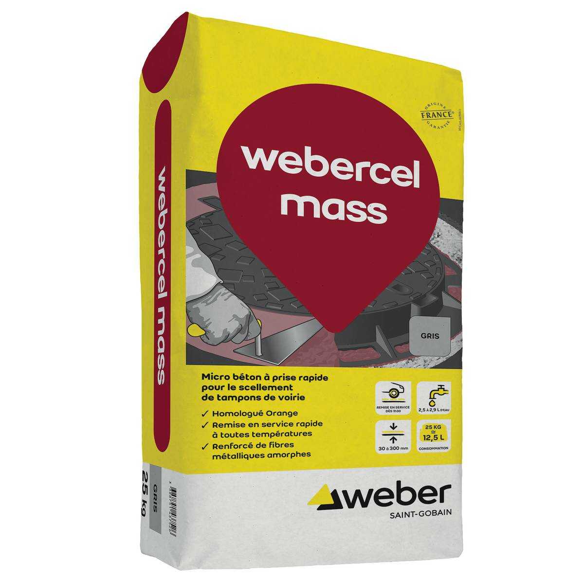 WEBERCEL MASS NOIR 25KG