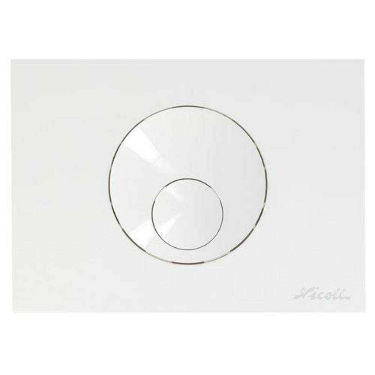 389-PLAQUE 2V 146X205 B.RONDS BLANCHE