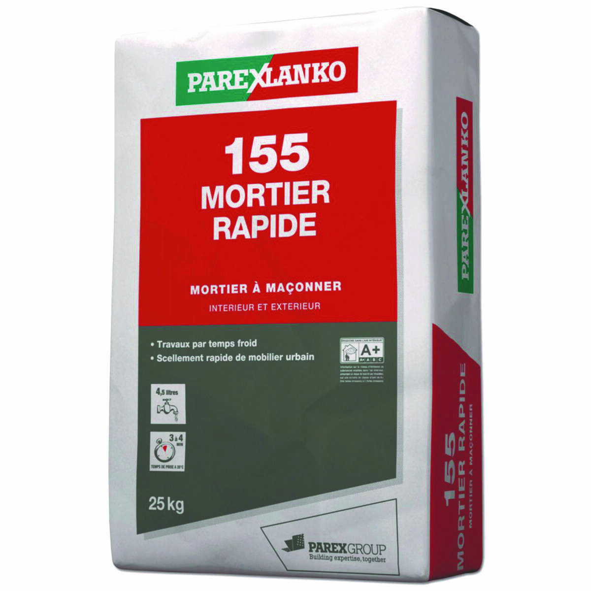 Mortier rapide 155 - sac de 25 kg