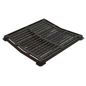 GRILLE FONTE NF CONCAVE CARREE 400 C250